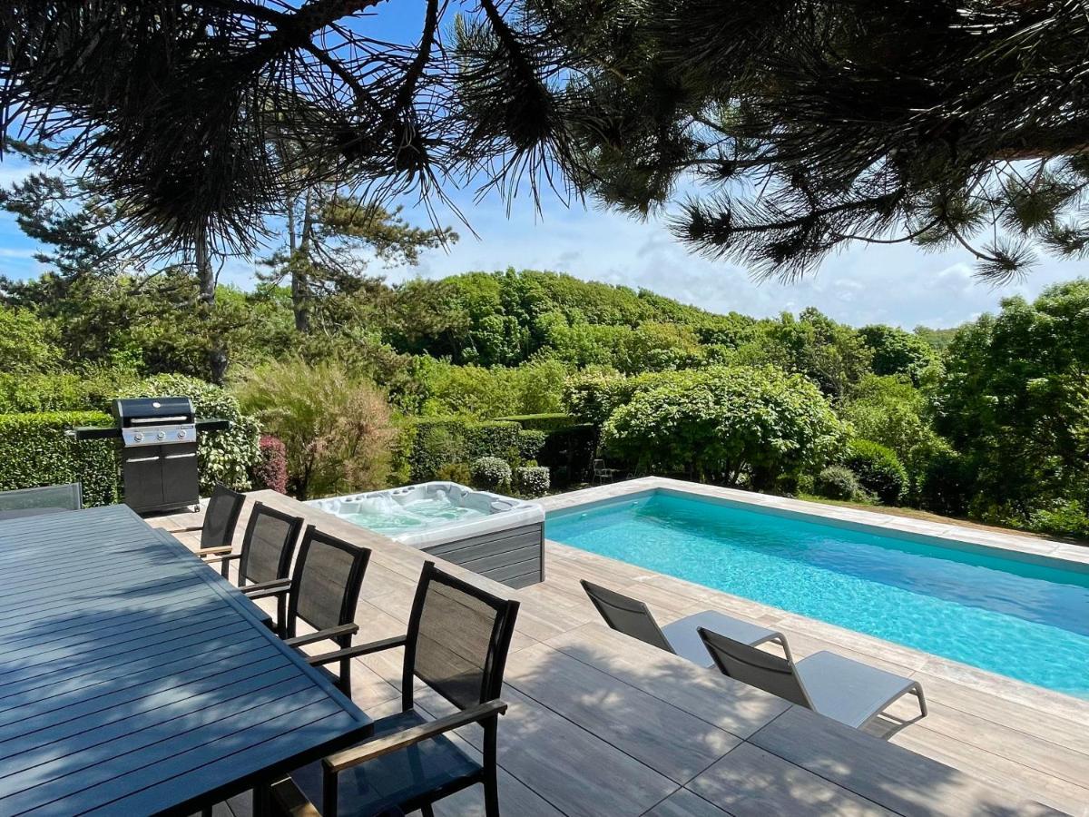 Superbe Maison Avec Piscine Et Jacuzzi Dans Les Dunes Ambleteuse Bagian luar foto